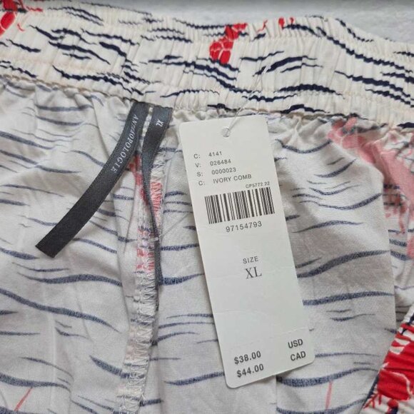 New XL Anthropologie The Wren boxer shorts in Lobster print - Picture 4 of 7